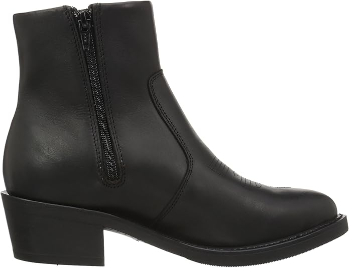 durango black side zip western boot