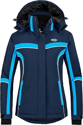 bright blue ski jacket