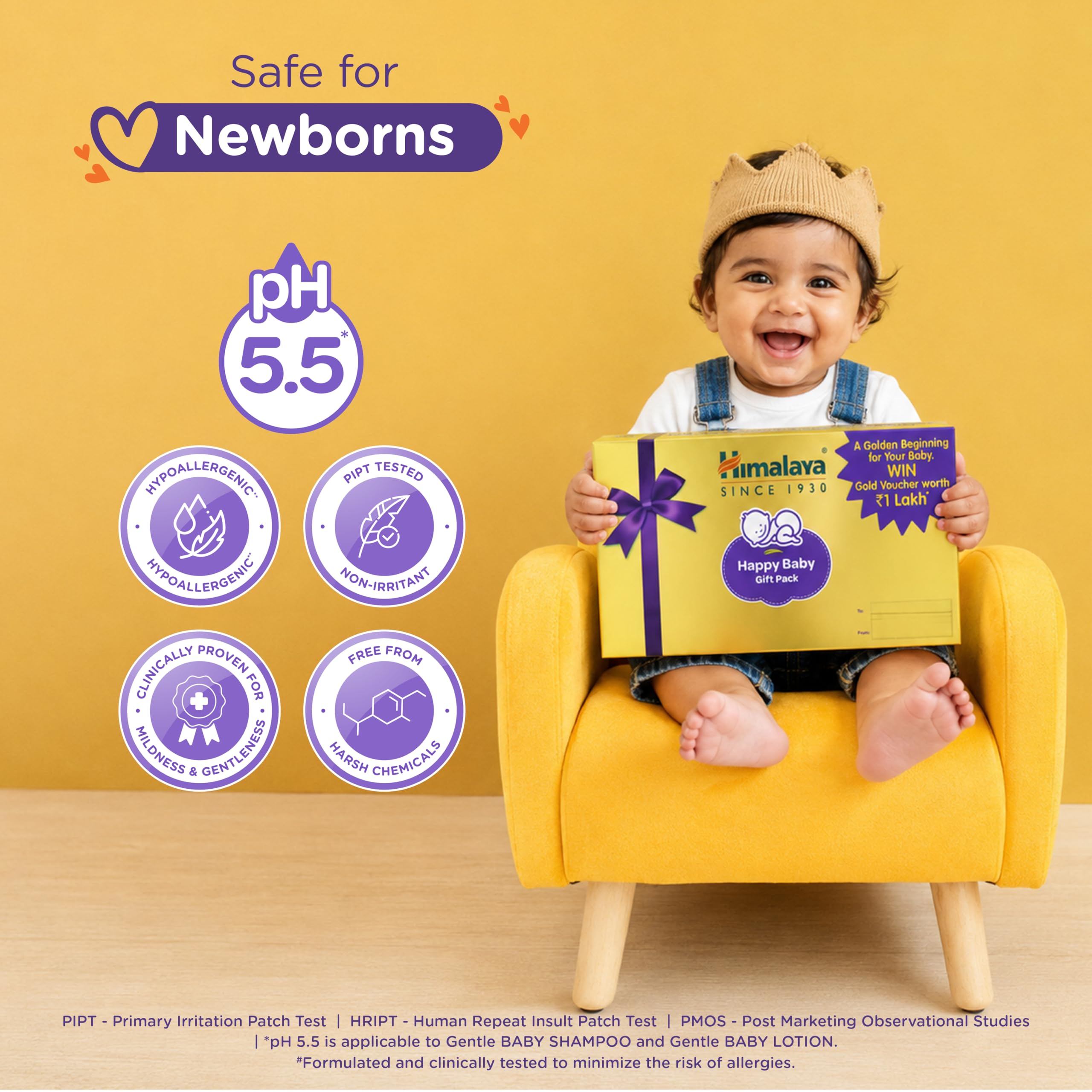 Himalaya Baby Golden Gift Pack | Chance to Win a Gold Voucher Worth ₹1 Lakh | No 1 Dr Recommended Brand | Complete Baby Care Kit |Safe for Newborns 3