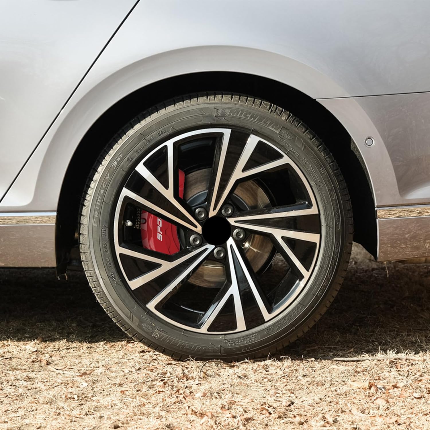 4pc Brake Caliper Covers Compatible Front Rear for Volkswagen GOLF POLO SANTANA PASSAT Touareg Newbeetle Scirocco Accessories (Blue, for PASSAT 17‘’18‘’19‘’20‘’21 wheel)