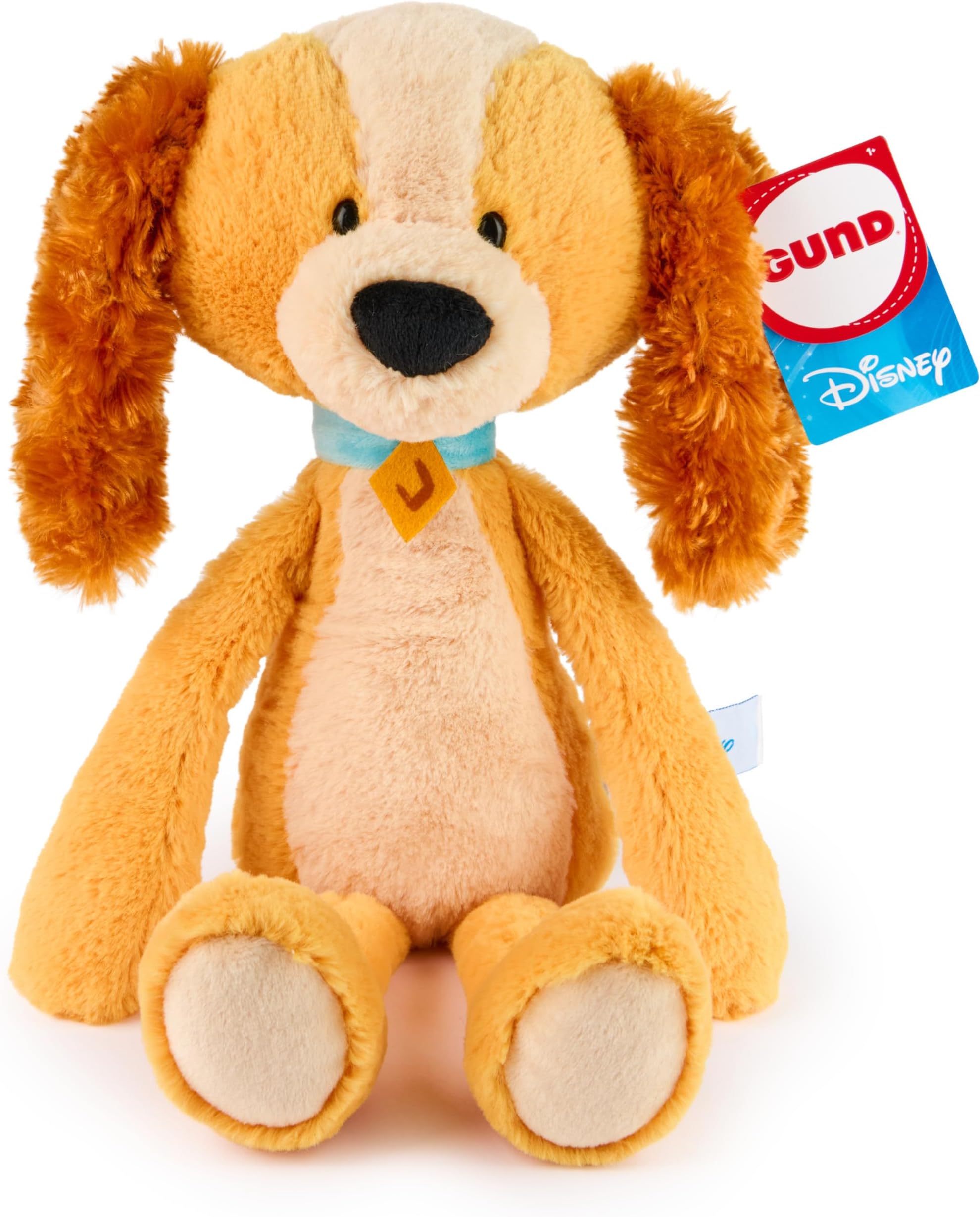 Disney Official Lady Toothpick Plush, Lady and The Tamp, Dog Stuffed Animal for Ages 1 and Up, Brown, 15”