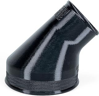 Angled Reducer 4” to 2-1/2”, Connect Shop Vac to Dust Collection Port (4in to 2.5in), Adapter Converter, 45-Degree Elbow, Attach Woodworking Dust Chute to Vacuum Hose, R4520 R4512 (4" to 2-1/2")