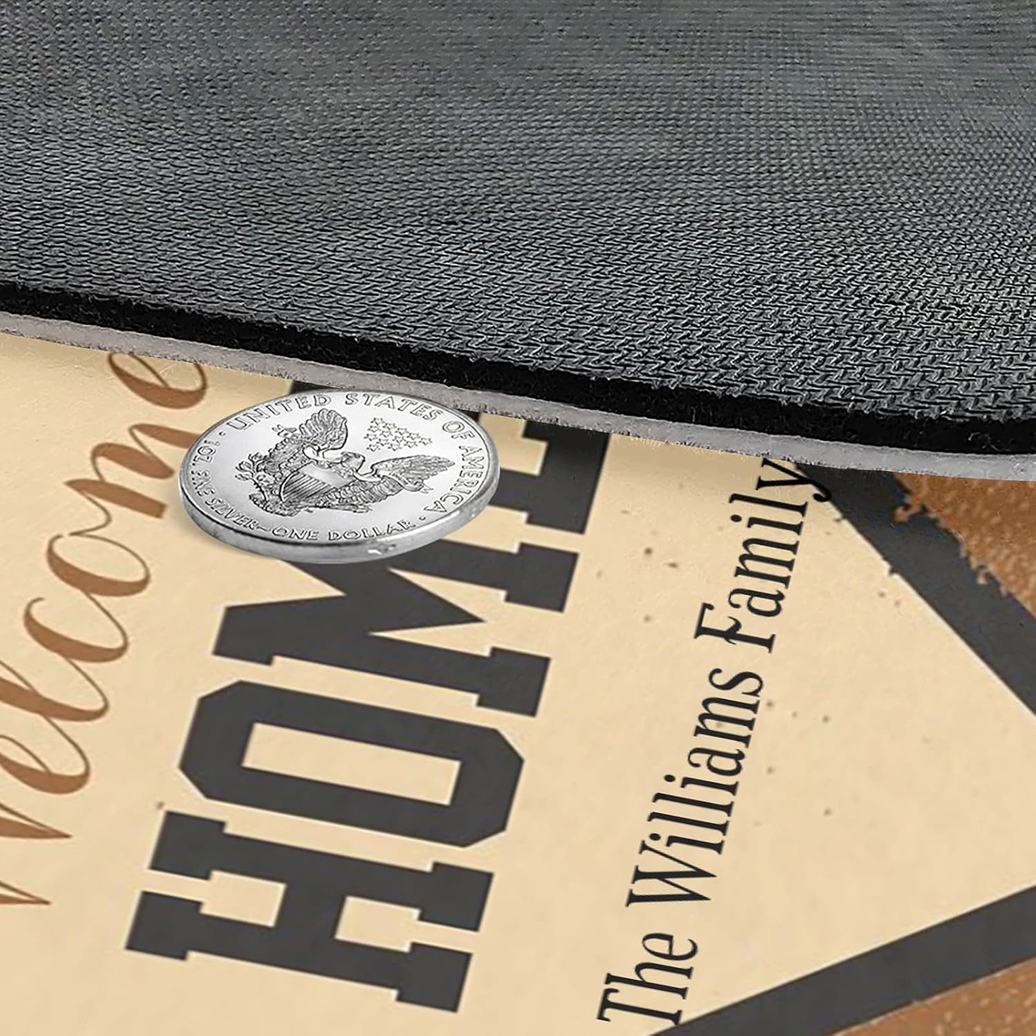 Baseball Family Home Personalized Doormat Text Name Custom Indoor Outdoor Pet Mat Entrance Rugs Home Decor Welcome Door Mats 30 x 18 Inch