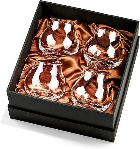 Miniatura 6 de Vasos pequeños de degustación de brandy, coñac y armagnac de 8 onzas | Juego de 4 | Snifters profesionales en forma de globo para nariz y beber