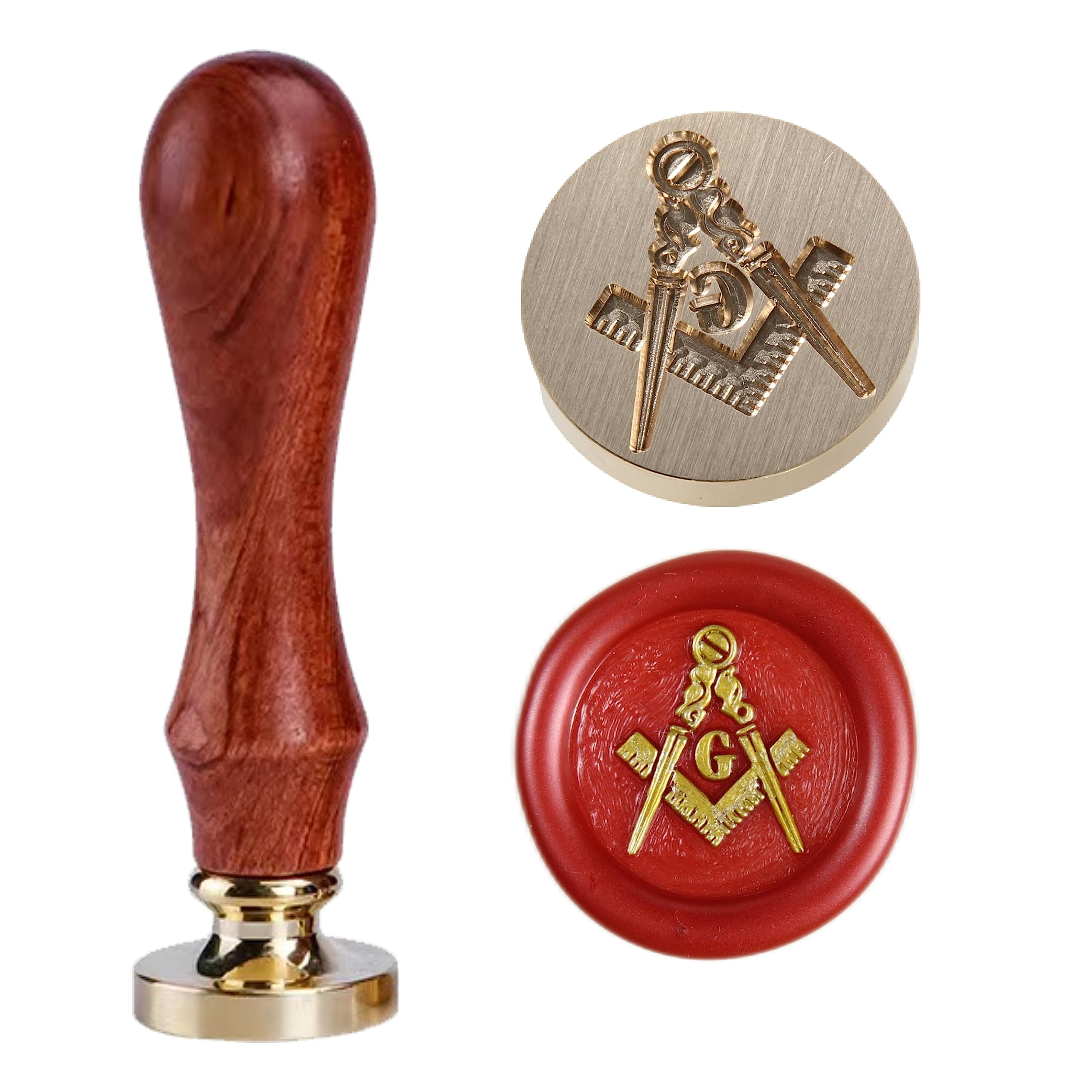 Masonic Wax Seal Stamp Mysterious Organization Eye of God Sealing Wax Stamp Freemason Square and Compass Wax Seal Masonic Square and Compass Seal Stamp
