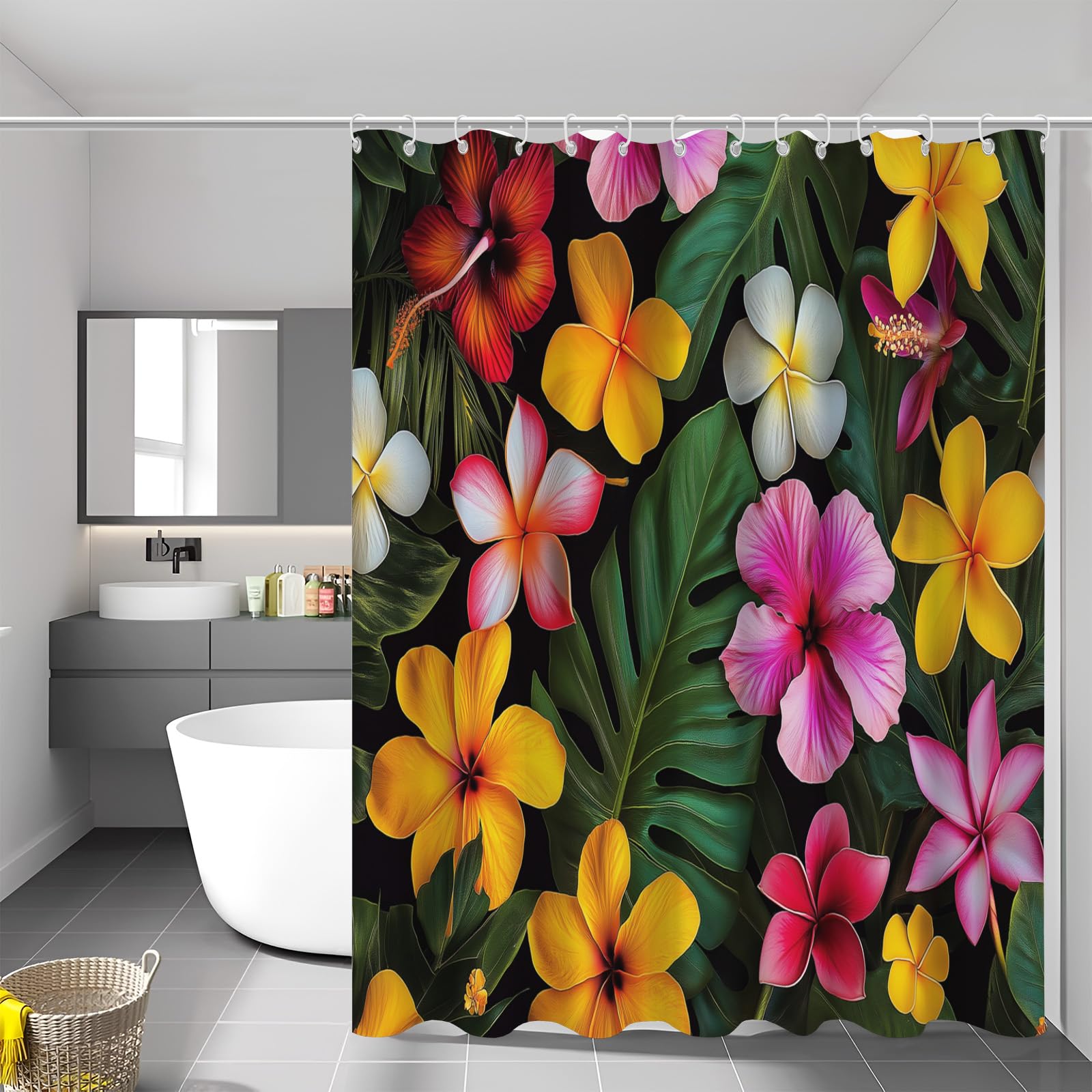 Rideau de douche lavable résistant à l'eau 180x200 pour solutionner l'humidité