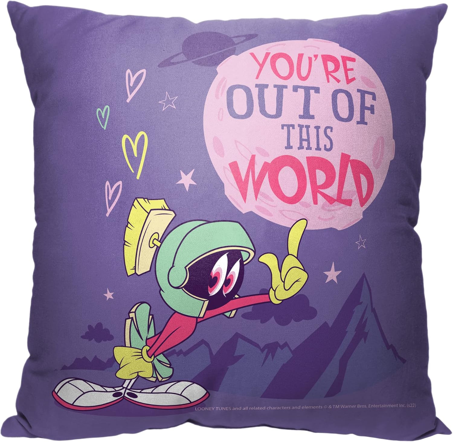 Northwest Looney Tunes Pillow, 18" x 18", Outta This World