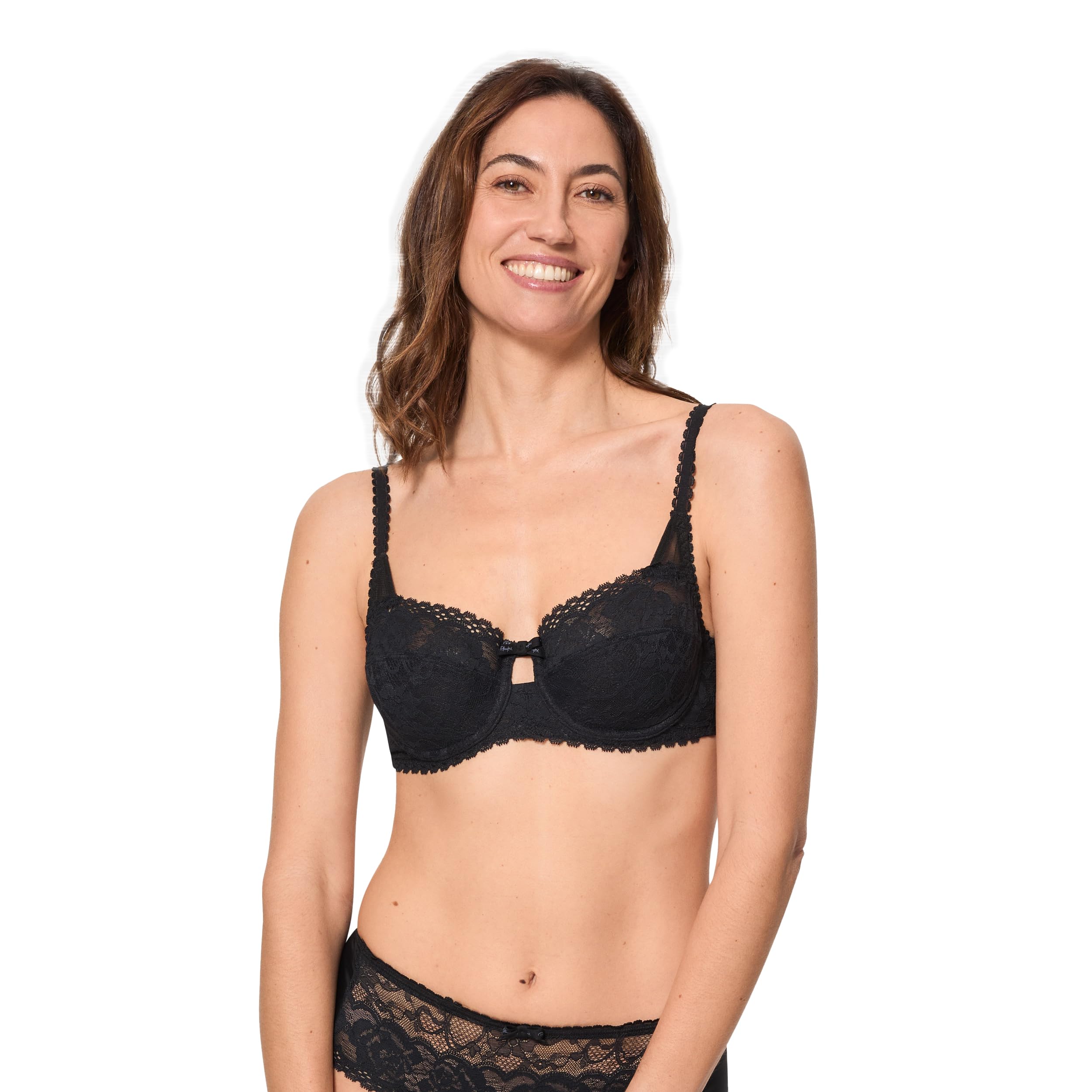 Playtex Sujetador Balconet con Aros y Encaje Floral Reciclado Flower Elegance Mujer