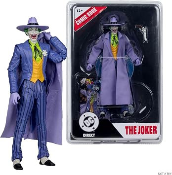 McFarlane Toys - DC Direct Page Punchers Joker (Sonsuz Dünyalarda Kriz) Çizgi Roman ile 7 inç Aksiyon Figürü