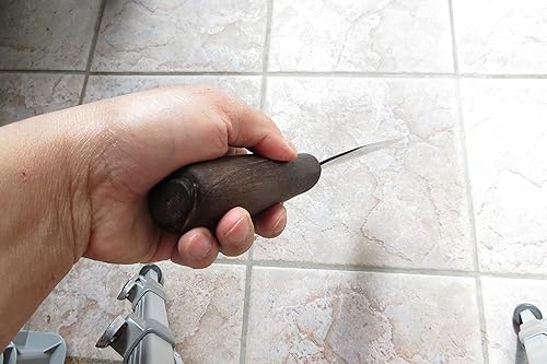 Miniatura 5 de Crude - Cuchillo de chef japonés Nakiri de alta calidad, 8 pulgadas, acero al carbono, afilado!