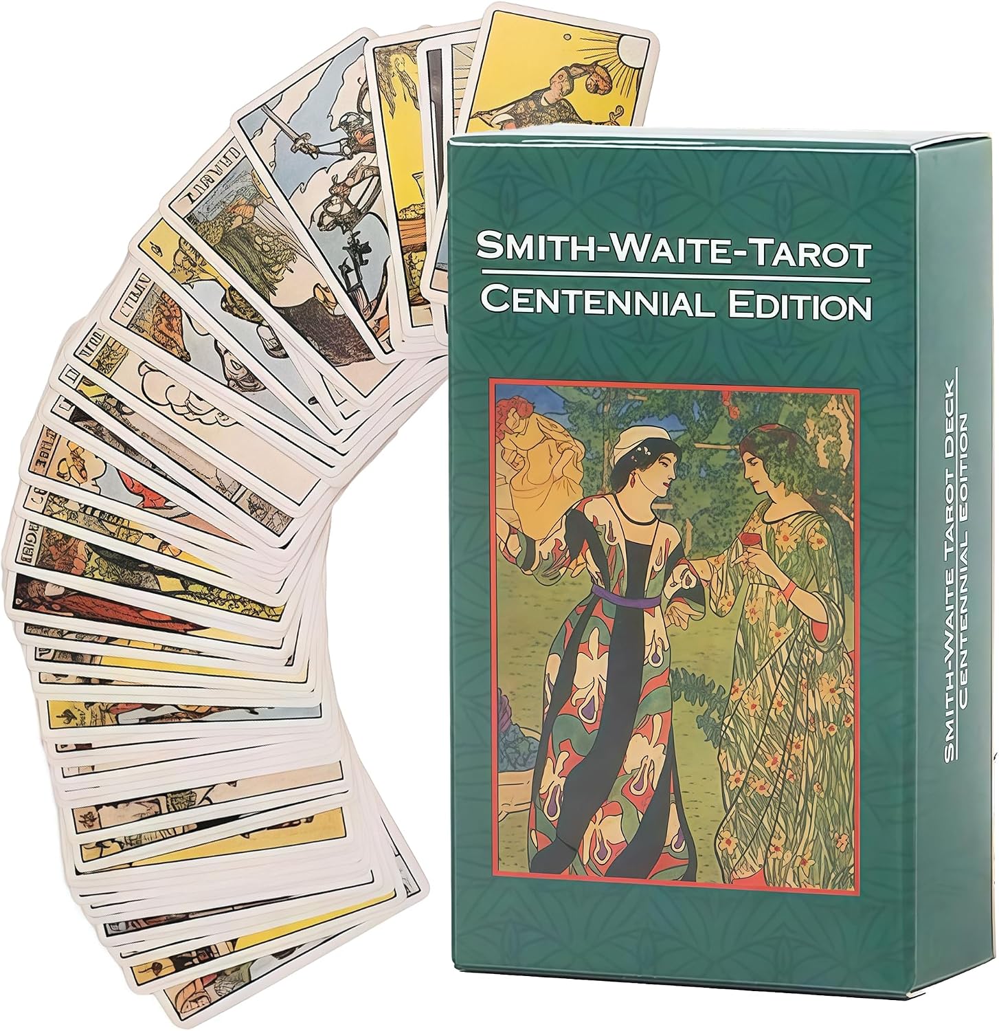 Rider Waite Zestaw 78 kart do gry tarot dla początkujących i zaawansowanych, z instrukcjami dotyczącymi wróżenia i samorefleksji, karty do gry na imprezy i wzrost duchowy