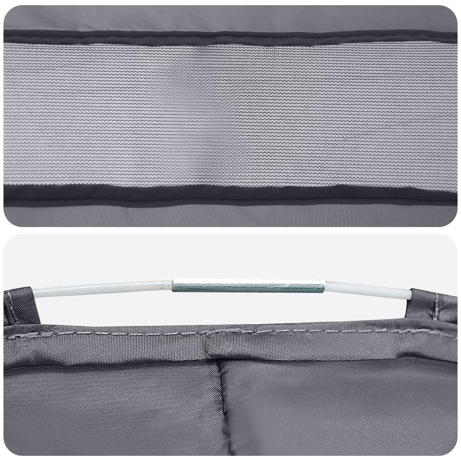 Tenda pop-up per WC con corda per appenderla, 97 x 126 cm, tenda da spogliatoio per campeggio, escursioni e spiaggia, tenda portatile pop-up in poliestere con borsa per il trasporto, grigio e