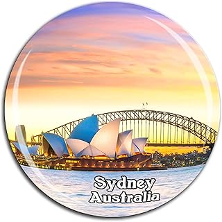 Sydney Opera House Australia Fridge Magnet 3D Crystal Glass Tourist City Travel Souvenir Collection Gift Strong Refrigerator Sticker