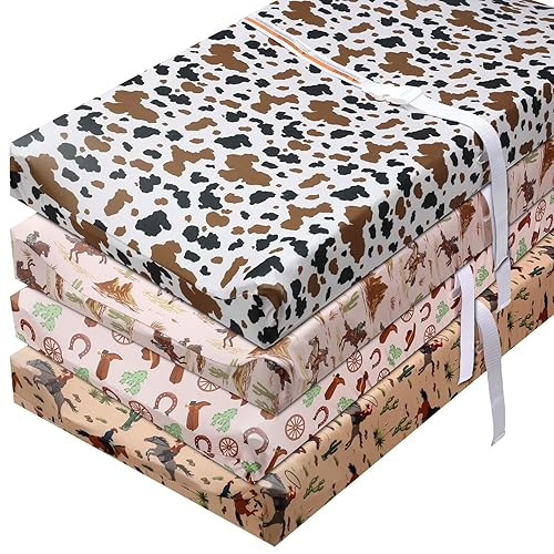 Miniatura 1 de 4 fundas elásticas occidentales para cambiador de bebé, para niños y niñas, funda suave para cambiador de pañales, transpirable, cómoda, para recién