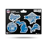 NFL Detroit Lions 5-Piece Die-Cut Decal Sheet