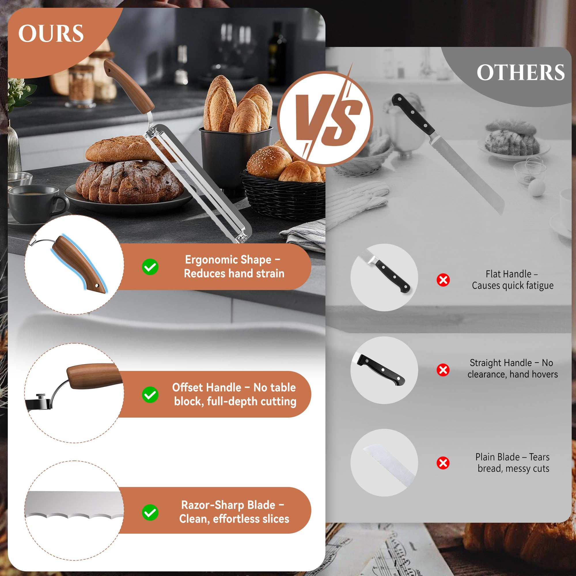 Adjustable Bread Knife - Perfect Slices! -4 Adjustable Bread Knife - Perfect Slices! -4