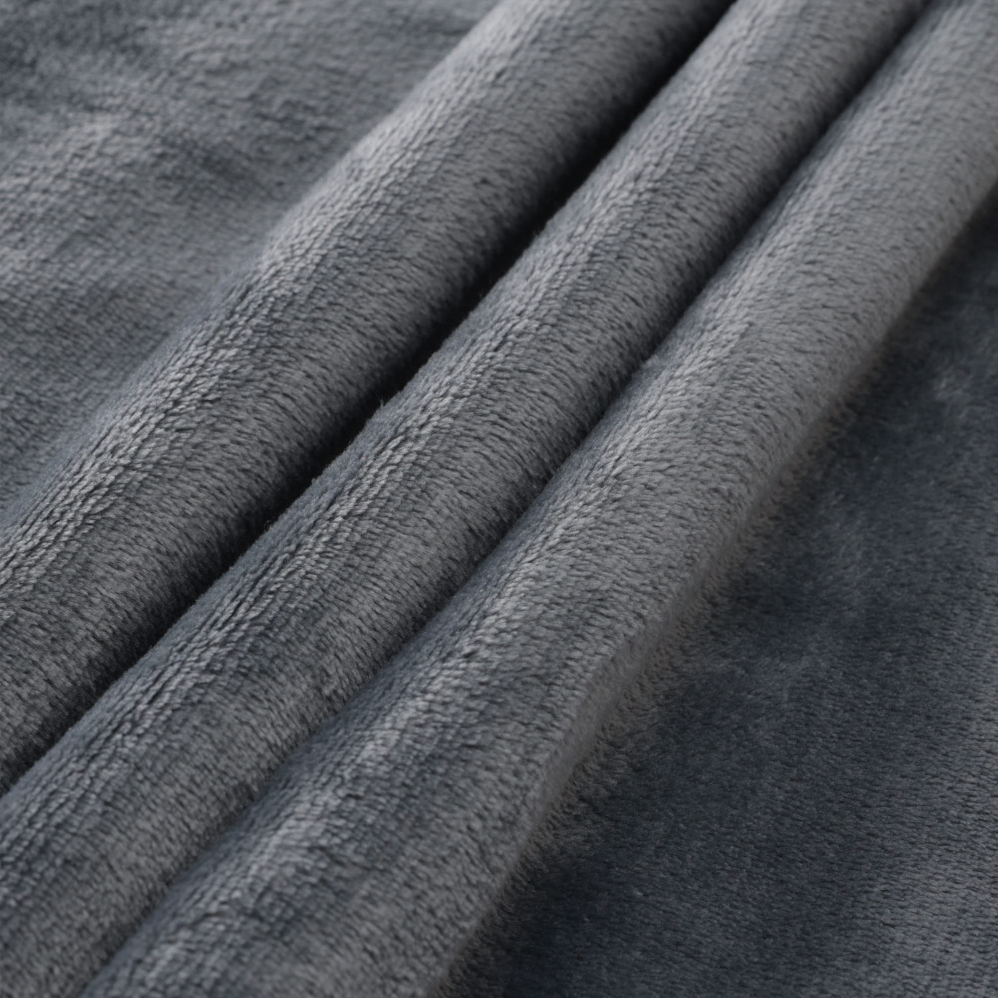 NANPIPER Coperta Sherpa per bambini, calda coperta in morbido pile per neonati (grigio, 76 x 101 cm)