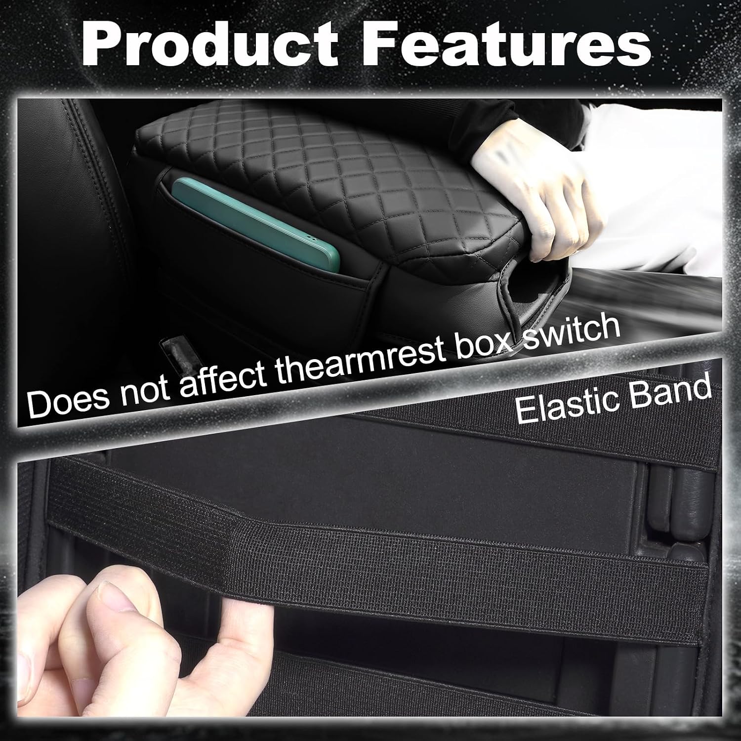 Center Console Armrest Cover for 2011-2020 Dodge Journey | Cushion Pad Armrest Box Cover protector Dodge Journey Interior Accessories (Journey11-20 pad)