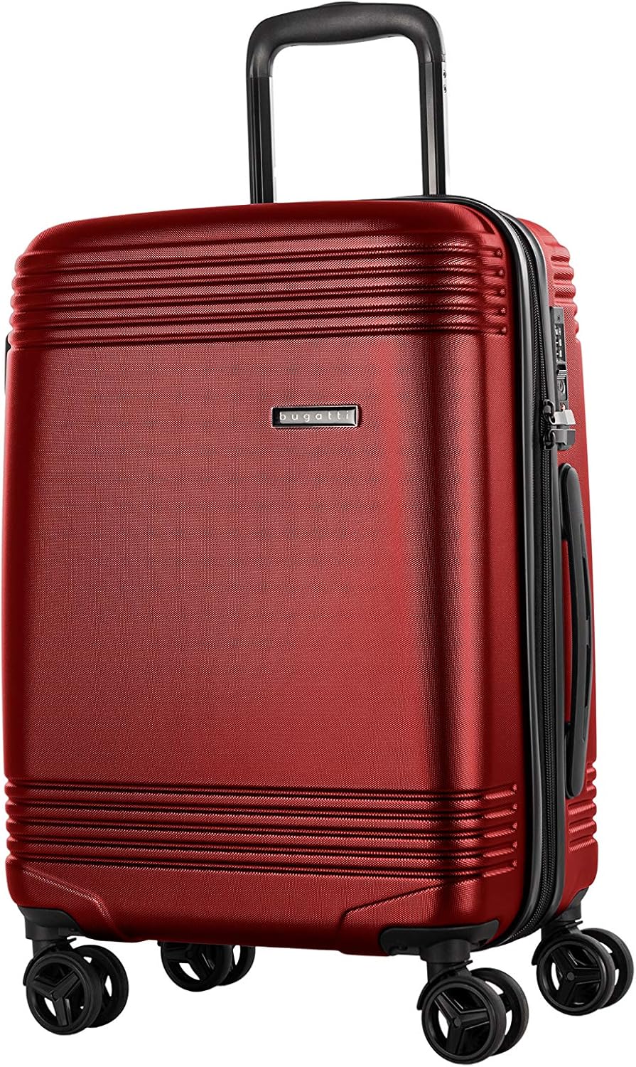 BUGATTI Nashville Collection 20 Inch Hard Shell Spinner Carry On Bag for Airplanes