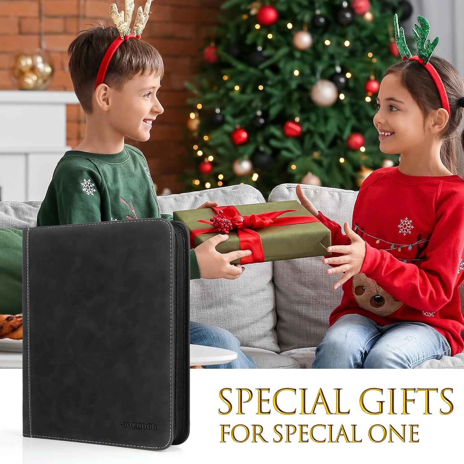 Trading Card Binder, Sport Card Collection Binder compatible with TCG/PM/MTG/OPCG/YGO Cards, Card Album Holder Hold Up to 900 Cards (Black, 9 Pockets)