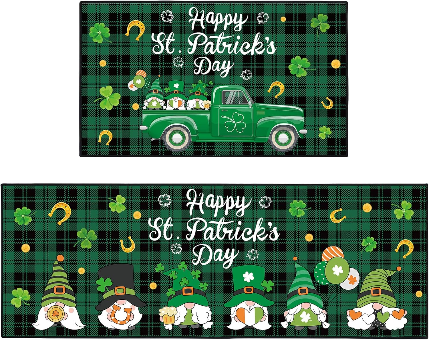 Amazon.com: Saint Patrick's Day Kitchen Mats Set of 2 St. Patrick's Day ...