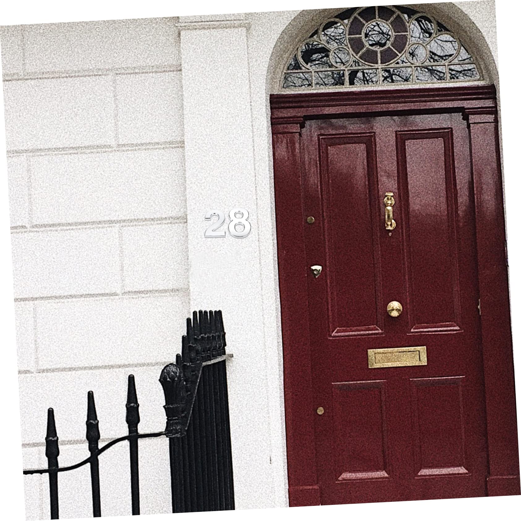 BESTonZON 20pièces Numéros De Maison Autocollants Adhésifs Pour Décoration De Boîte Aux Lettres Et Signalisation