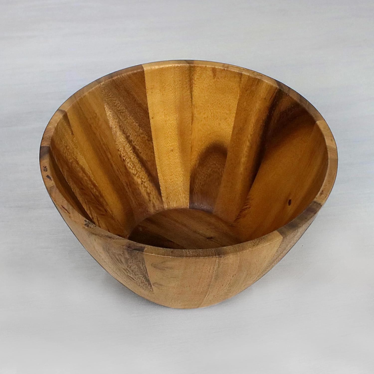 NOVICA Brown Hand Crafted Wood Eco-Friendly Serving Bowl, 'Conical Nature'