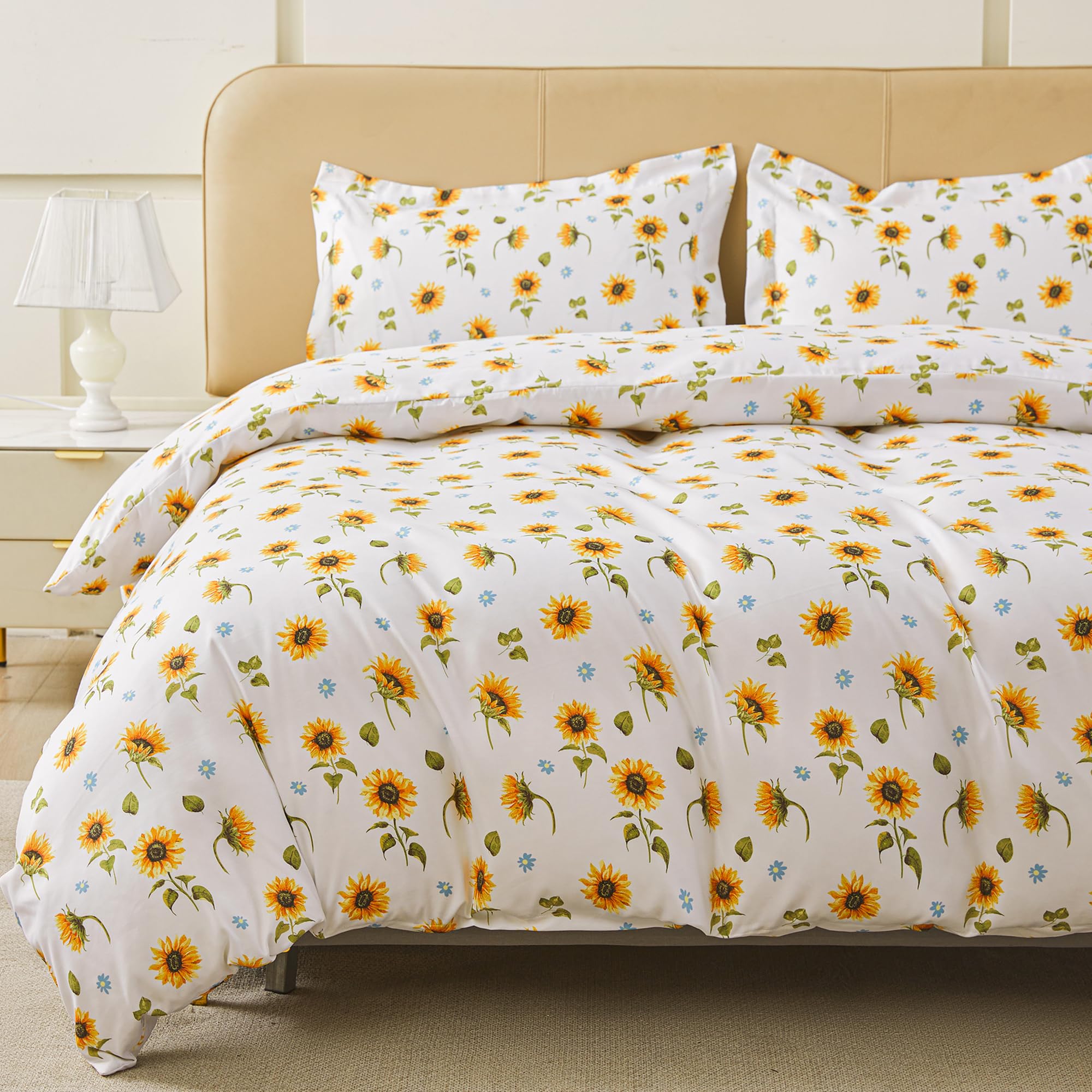 Parure de lit microfibre douce Viviland aux finitions durables et soignées