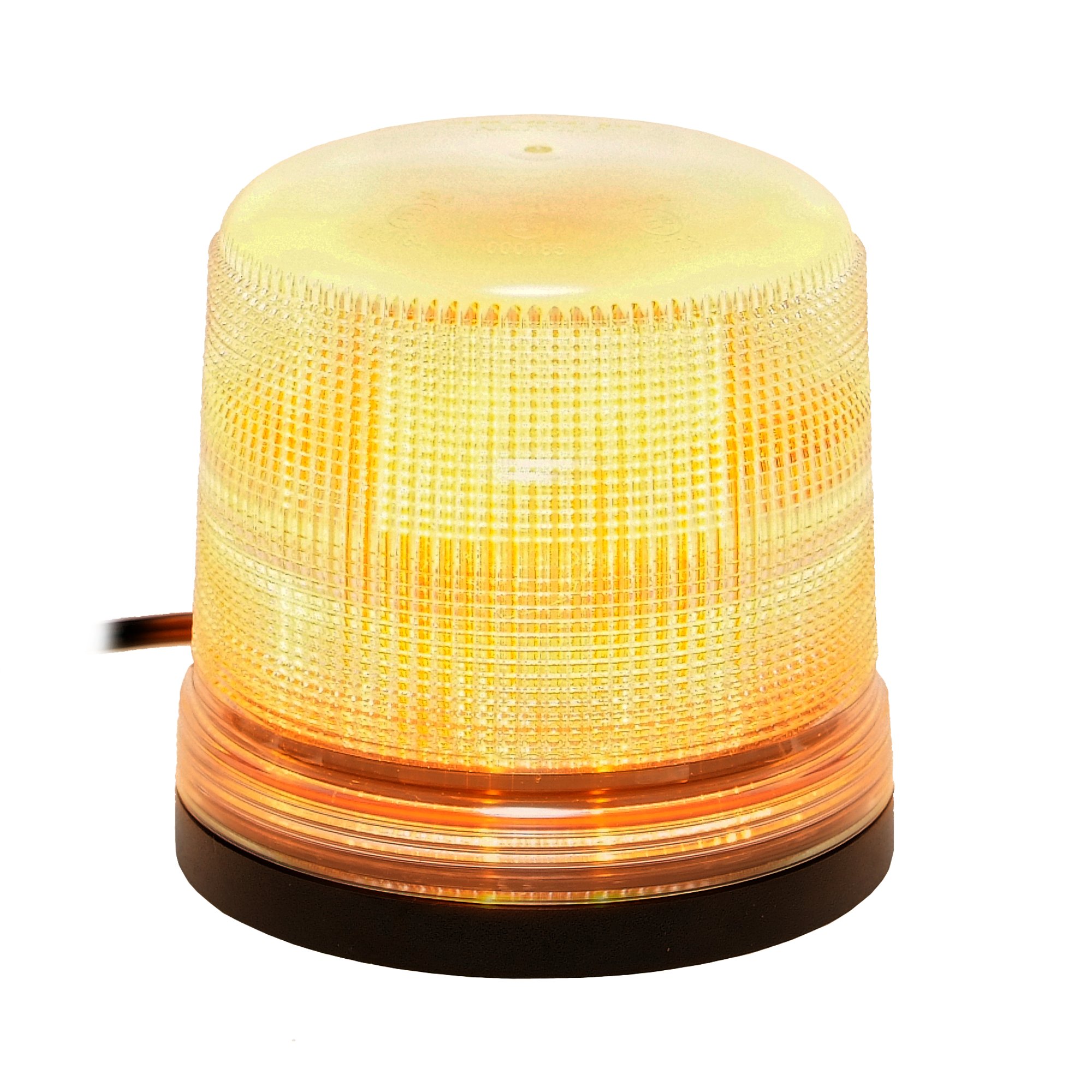 LED-MARTIN – Lámpara giratoria (Sesto – 11 Flash Patrón – Transparente/Amarillo – Base Magnética – 12 V 24 V. profesional Kenn lámpara, luz de aviso, Flash Lámpara para el uso en la carretera.