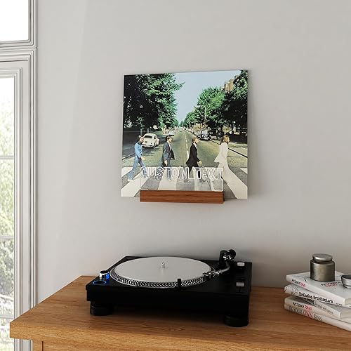 Miniatura 49 de YuanDian Soporte personalizado para discos de vinilo, soporte para discos de vinilo, soporte de acrílico de madera para almacenamiento de discos