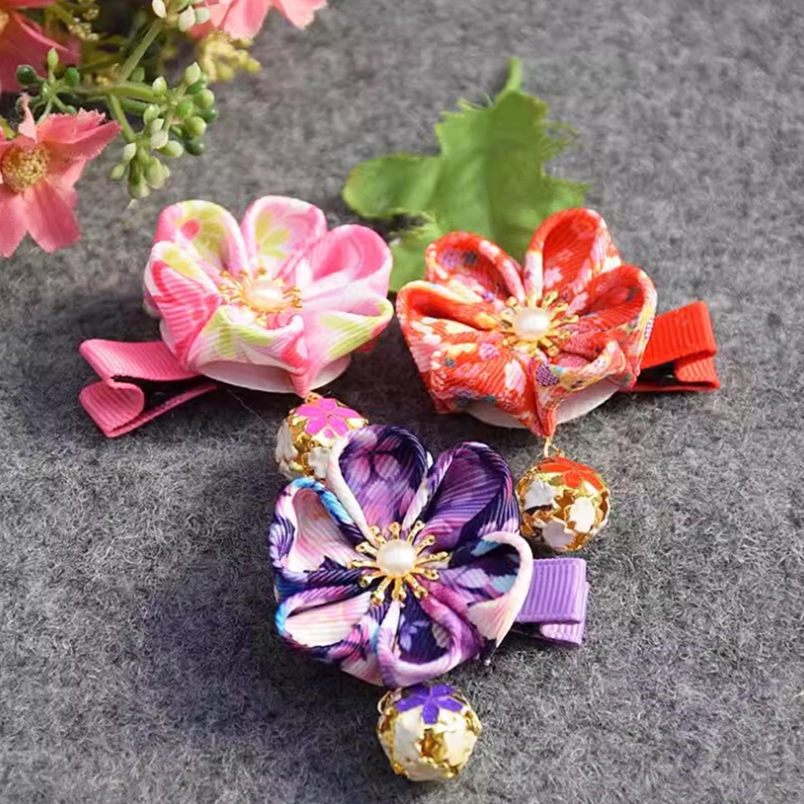 Amazon.co.jp: DIFEIUKI 和風 デザイン リボン 幅4cm 7種類7セット 桜