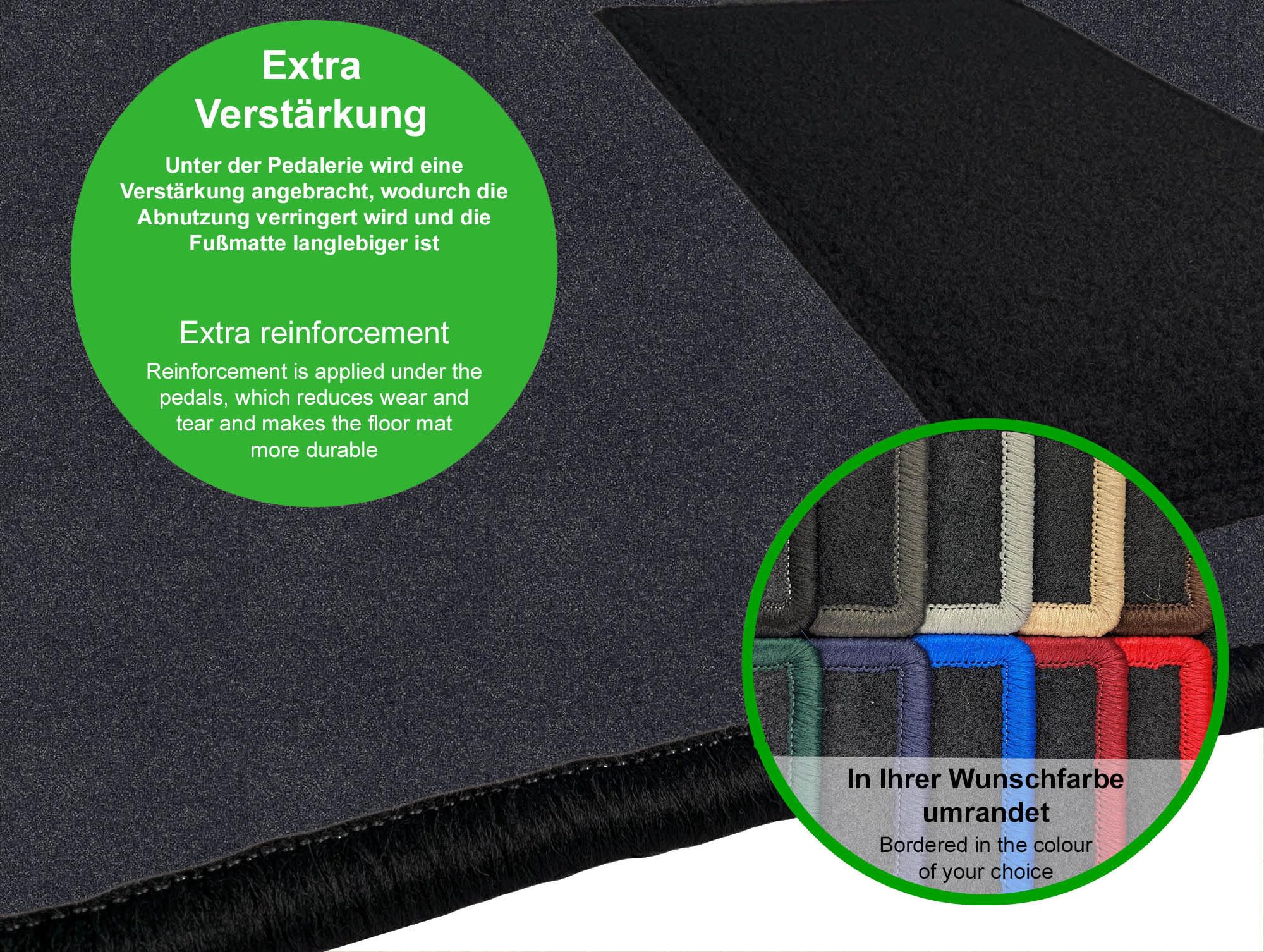 J&J AUTOMOTIVE | Tappeti Tappetini In Tessuto In Velluto Su Misura Adatti Per Clio 4 IV 2012 - Foto 10