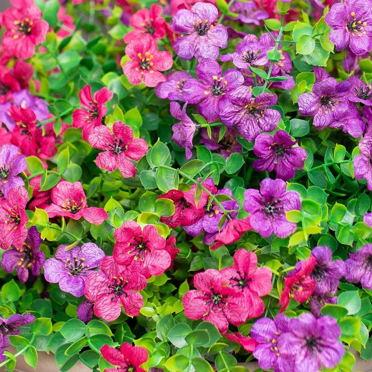 Artificial Flowers for Outdoors Daisy 12 Bundles for Home Decoration, Faux Flower Fake Plants Outside Decoration with Eucalyptus UV Resistant for Planter Porch Patio Yard Garden - Image 5