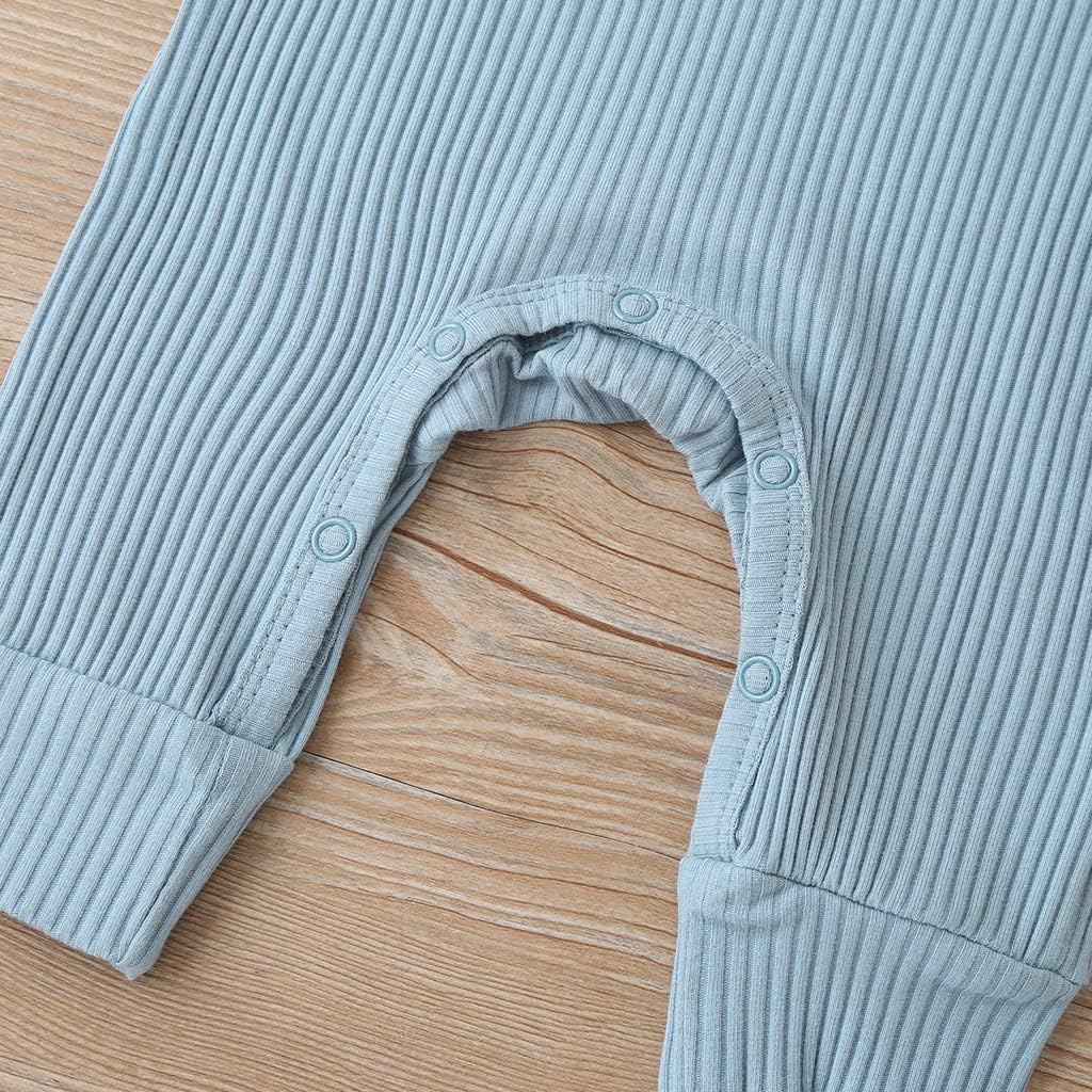 Newborn Baby Boy Girl Knitted Romper Jumpsuit Solid Long Sleeve Legging Bodysuit Playsuit Clothes Winter 0-18M - Image 7