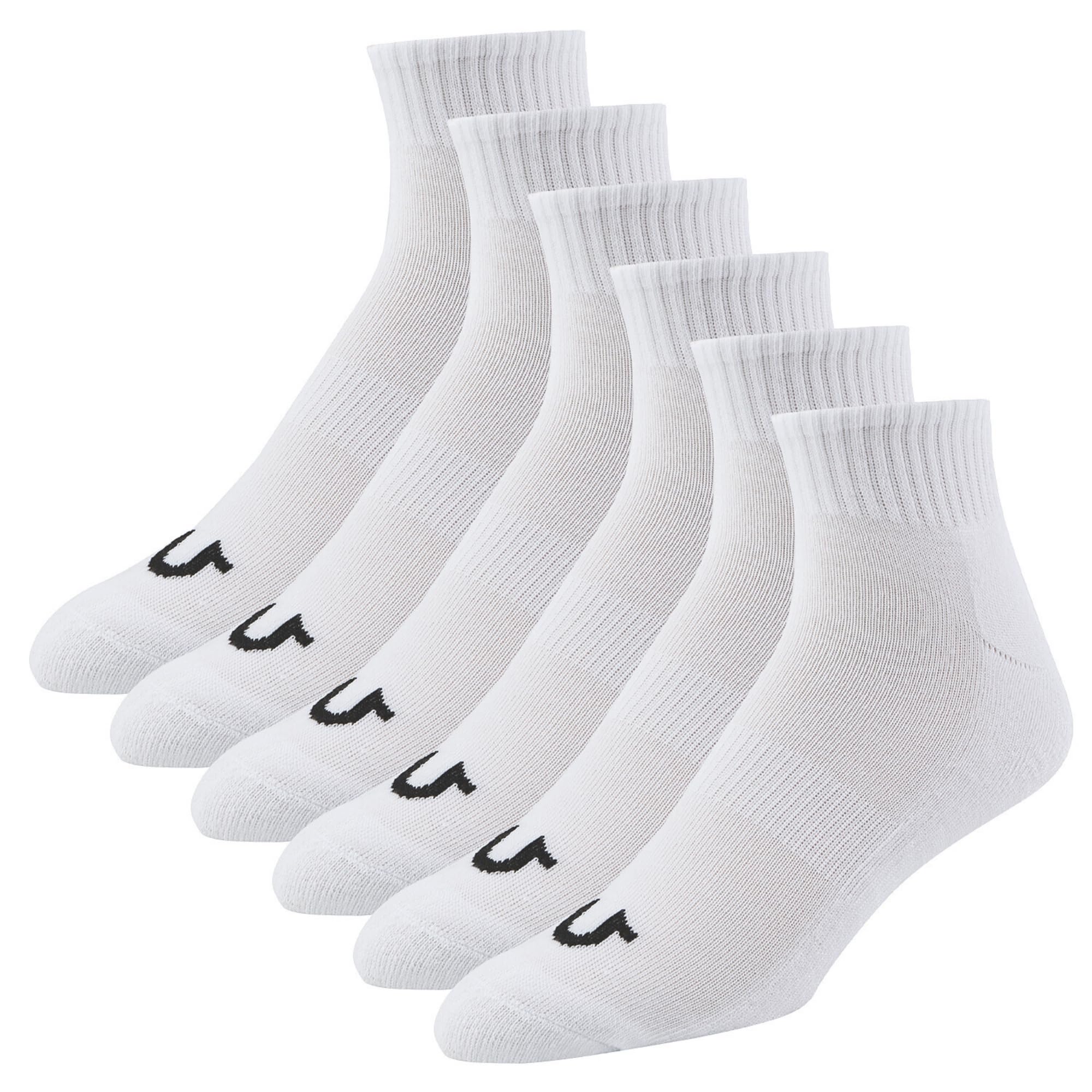 True Religion Mens Socks Ankle Socks for Men 6 & 12 Pairs Quarter Premium Athletic Shoe Size 8-12