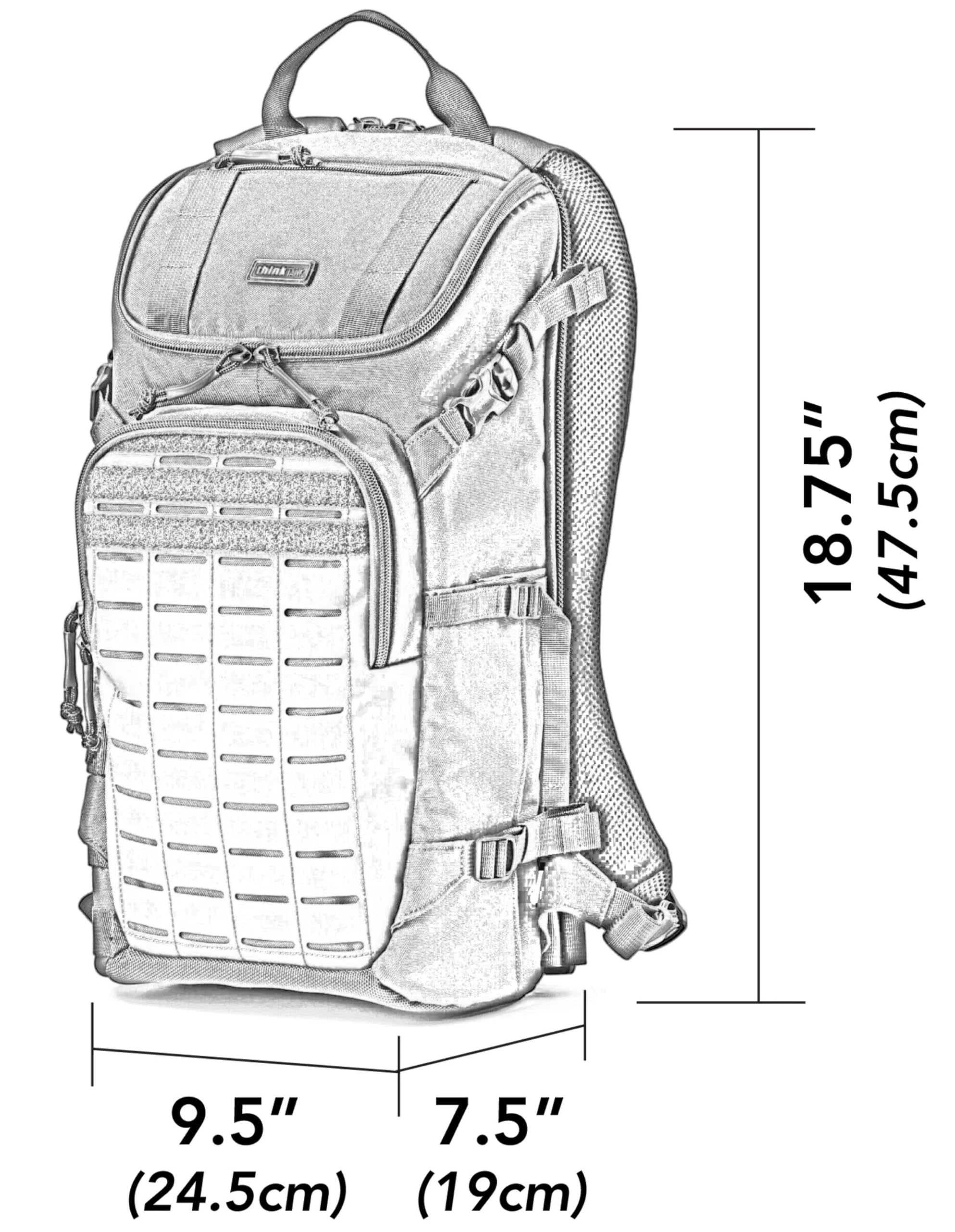Think Tank DarkLight Sac à dos pour appareil photo tactique 14 l