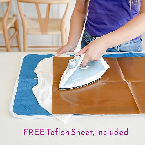 Miniatura 4 de 18 hojas 3D de transferencia de calor de vinilo negro  12 x 10 pulgadas con hoja de transferencia de teflón  Vinilo hinchado para camisetas, ropa,