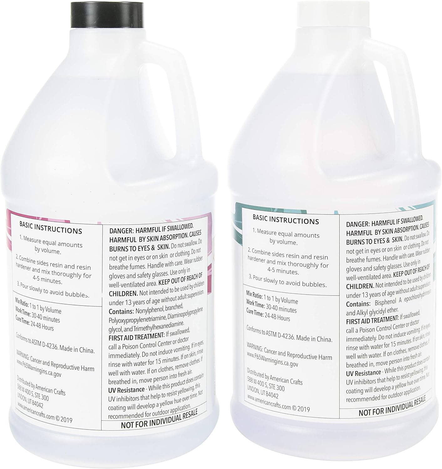 American Crafts Color Pour Resin & Hardener 2/Pkg-64oz Each