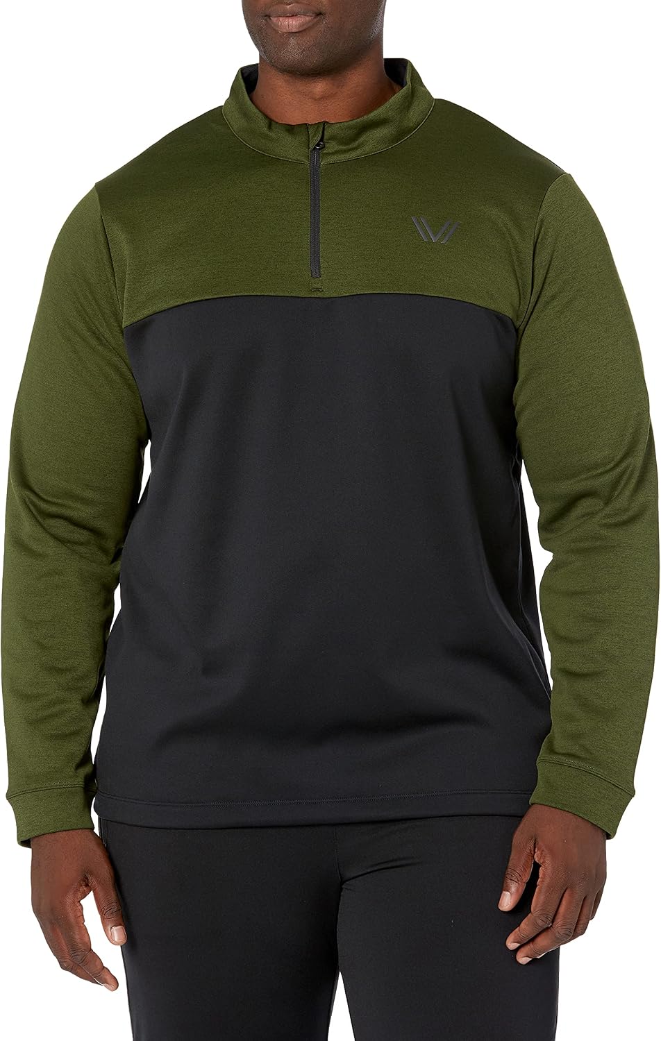 Amazon Brand - Peak Velocity Men's Quantum Fleece 1/4 Zip Athletic-Fit Top