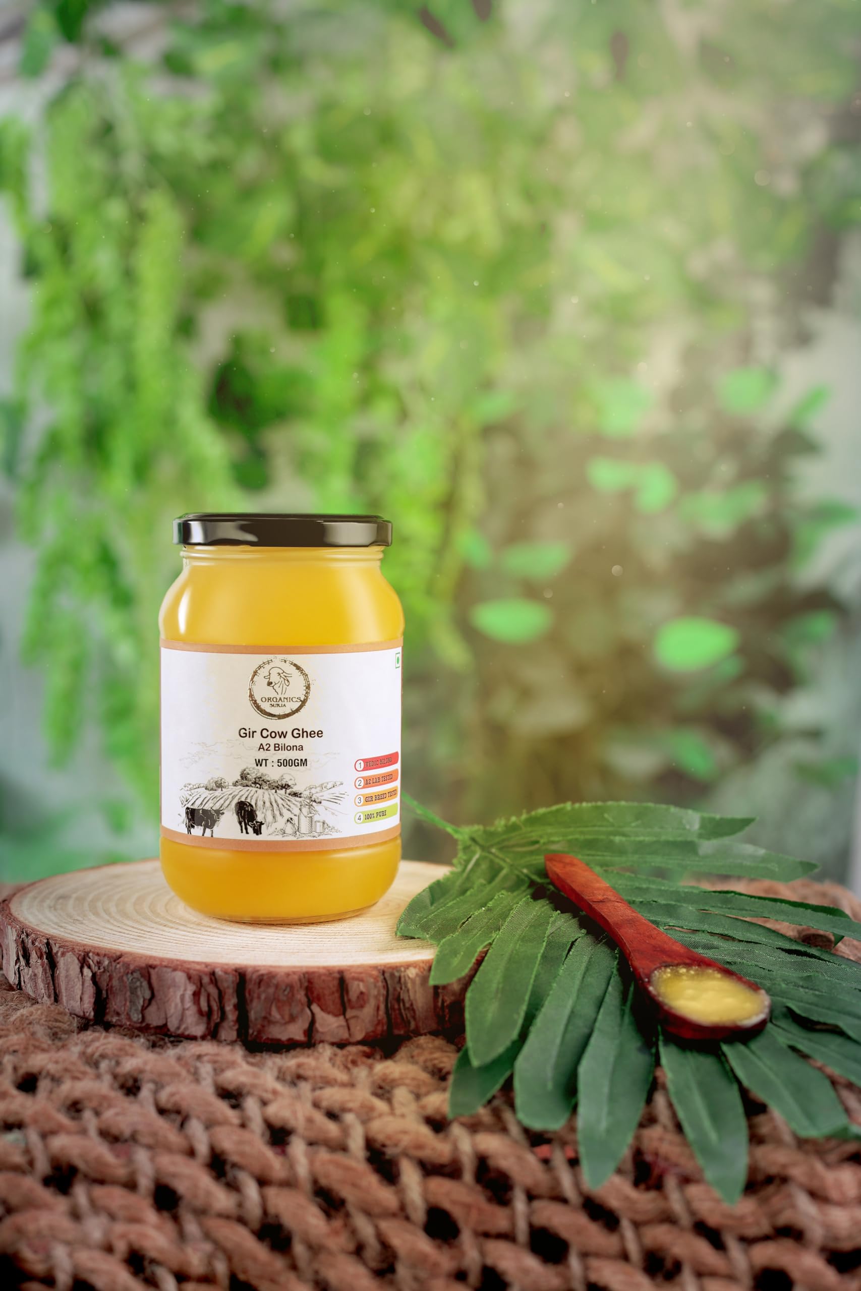 Surja organics A2 Gir Cow Ghee - Vedic Bilona Method - Lab Tested (500 ML) (B0D41D9HC6) Amazon Price History, Amazon Price Tracker