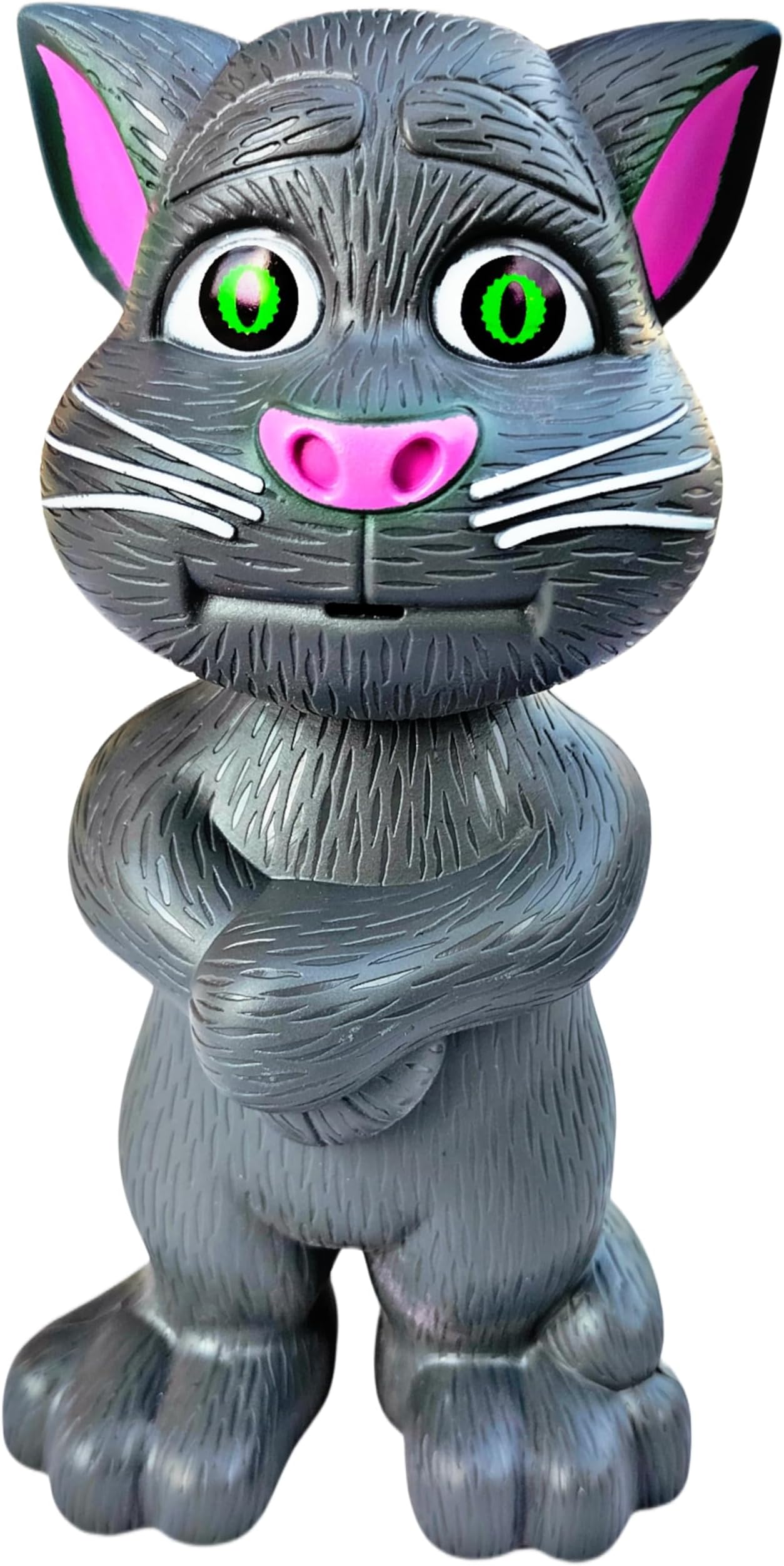 RUHANI Talking Tom Toy for Kids with Recording and Music Speaking Cat Doll Colour-Black