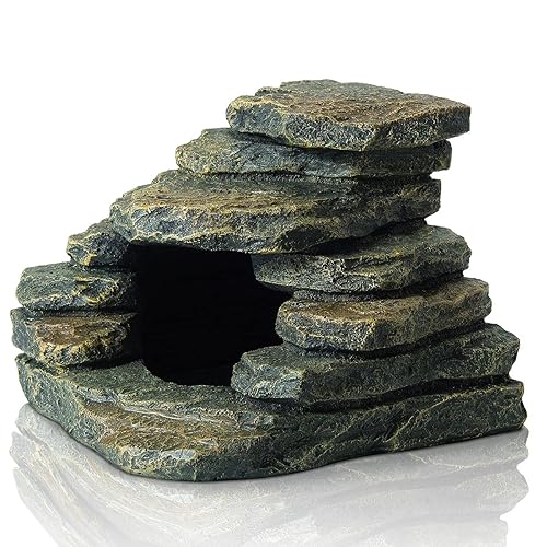 FEDOUR Aquarium Ornaments, Aquarium Mini Skull Skeleton/Aquarium Mini Castle/Aquarium Hippon