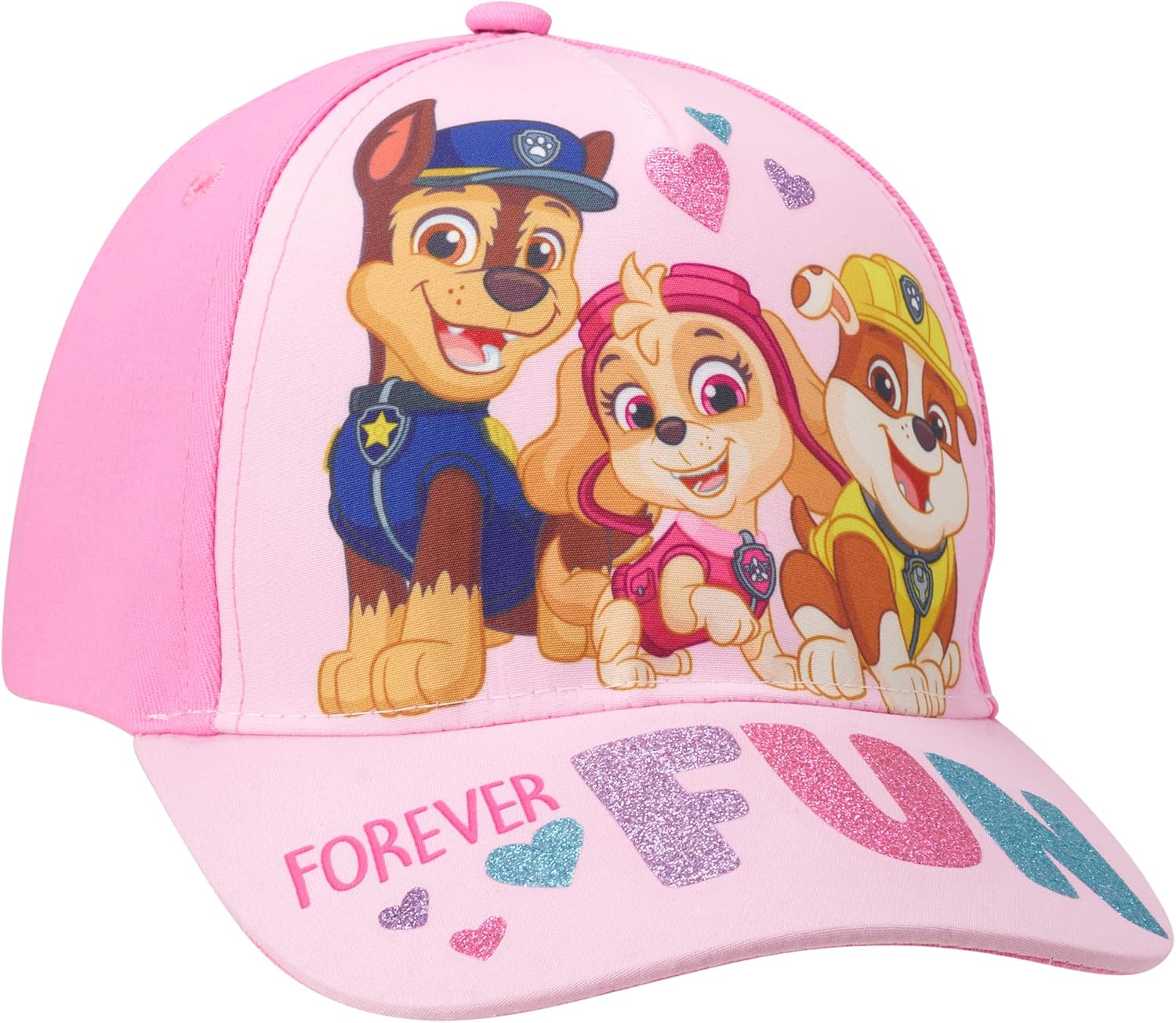 Nickelodeon Girls Baseball Cap,Paw Patrol Adjustable Toddler Hat, Ages 2-4 Or Girl Hats for Kids Ages 4-7