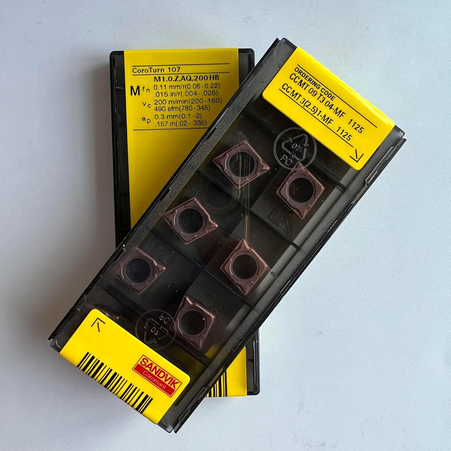 CCMT09T304-MF 1125/CoroTurn107, Turning Insert a Box of