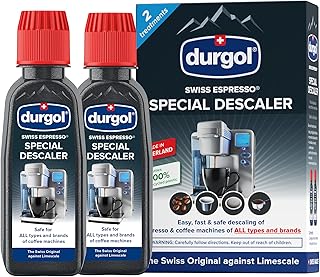 Durgol Swiss Espresso, Descaler and Decalcifier for All Brands of Espresso Machines and Coffee Makers, 4.2 Fluid Ounces (Pack of 2)