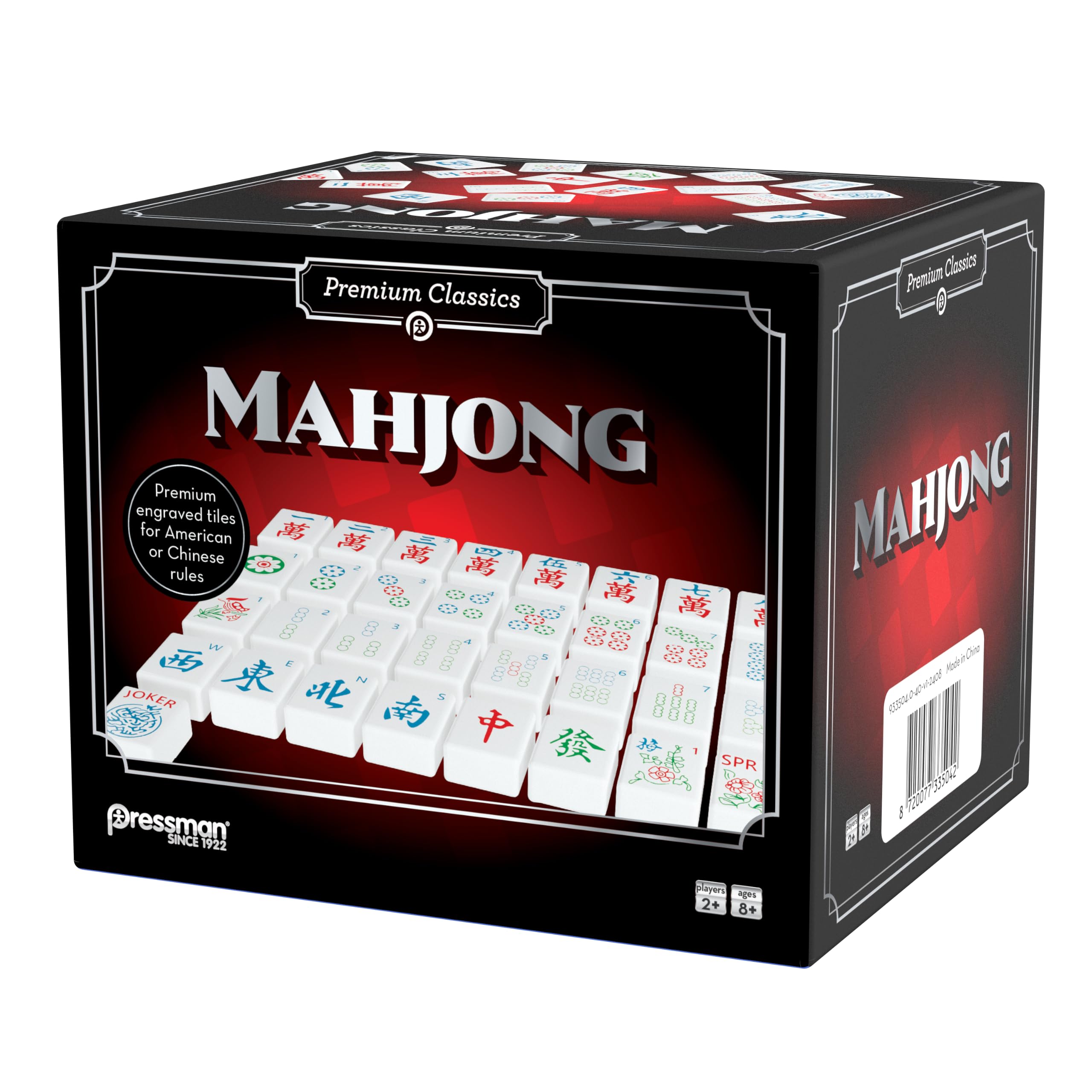 Pressman Premium Classic Mahjong | Gioco di strategia piastrelle | 2+ giocatori, età 8+