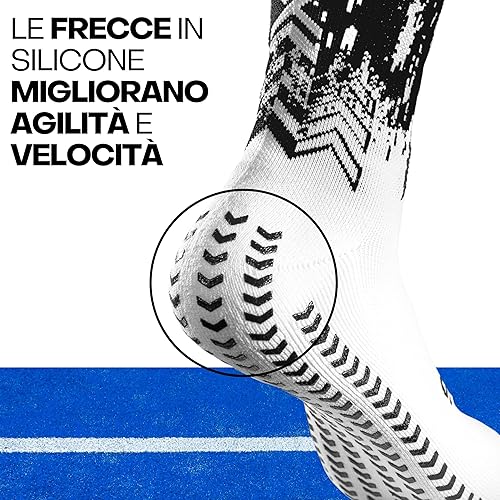 Vista 5 de Calcetines de pádel profesionales - Máxima estabilidad y mayor rendimiento - Reducción de esguinces - Protección cómoda del talón blanco