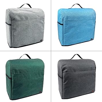 Stand Mixer Dust-proof Cover with Organizer Bag for Kitchenaid Mixer, Multi Pockets for Various Kitchen Appliance Accessories (Blue, 4.5-5 Quart)