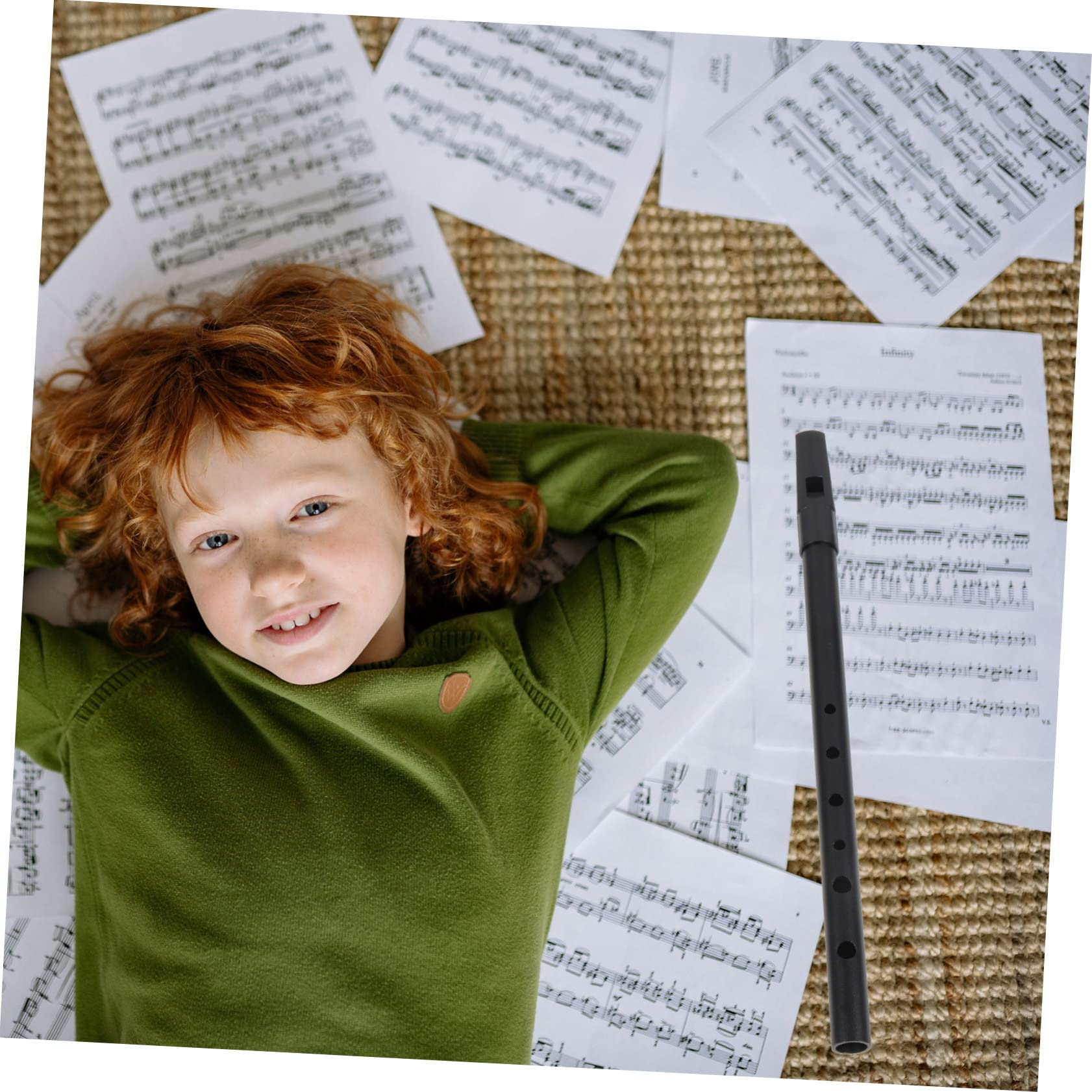 Kisangel Flute Key Portable Irish Whistle for Beginners Easy to Play Musical Instrument with Tones for School Performances Casual Playing