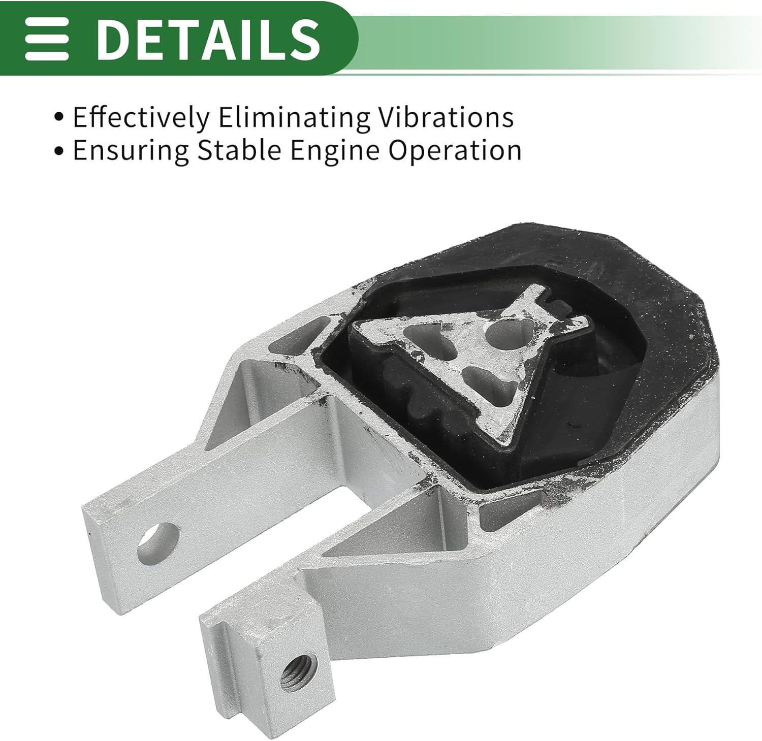 Motoforti Engine Motor Mount, Transmission Mount, for Ford Escape 1.5L 2015-2019, No.AV6Z6068B, Black,
